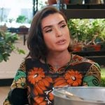 Bronwyn’s mixed floral print dress on The Real Housewives of Salt Lake City