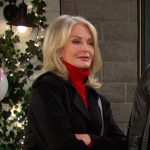 Marlena’s black shoulder bag on Days of our Lives