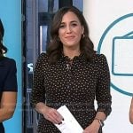 Hallie’s black polka dot shirtdress on Today