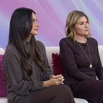 Olivia Munn’s black clear heel pumps on Today