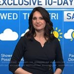 Maria’s black ring waist detail dress on Today