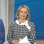 Dylan’s black and white knit sweater on Today