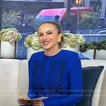 Myka Meier’s blue minitary dress on Today