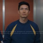 Blue’s navy sweatshirt on Greys Anatomy