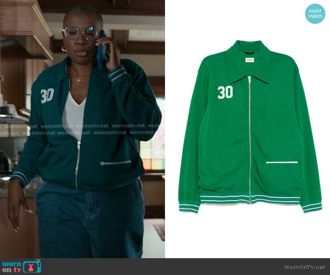Bode Sophomore Jacket worn by Henrietta Wilson (Aisha Hinds) on 9-1-1