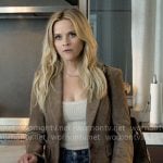 Bradley’s suede blazer on The Morning Show