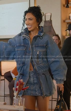 Bre's denim jacket on Selling Sunset