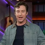 Brian Jordan Alvarez’s contrast denim jacket on The Kelly Clarkson Show