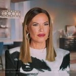 Britani’s face print confessional dress on The Real Housewives of Salt Lake City