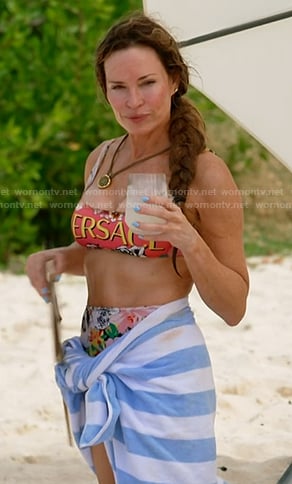 Britani’s floral bikini on The Real Housewives of Salt Lake City