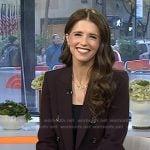 Katherine’s brown blazer and cropped pants on Today