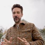 Joe Fryer's brown print fleece jacket on Today