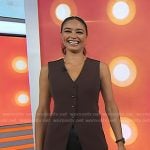 Rachel Smith’s brown vest on Today