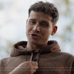 Buck’s brown heart embossed hoodie on 9-1-1