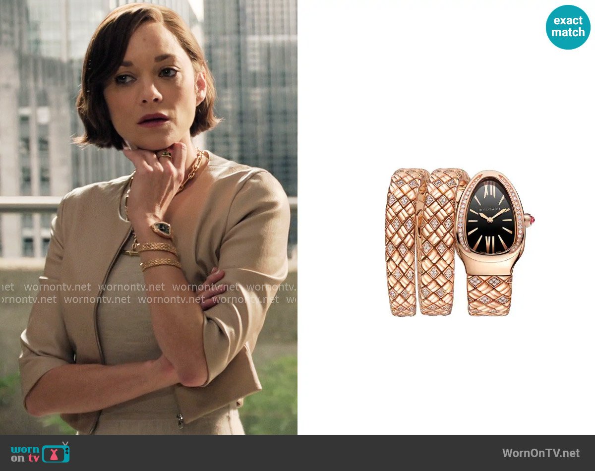 Bvlgari Serpenti Spiga Watch worn by Celine Dumont (Marion Cotillard) on The Morning Show