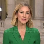 Caitlin Huey-Burns’ green suit on CBS Mornings