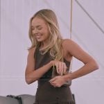 Camille’s brown bow detail mini dress on The Secret Lives of Mormon Wives