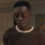 Carlton’s brown ringer tee on Bel-Air