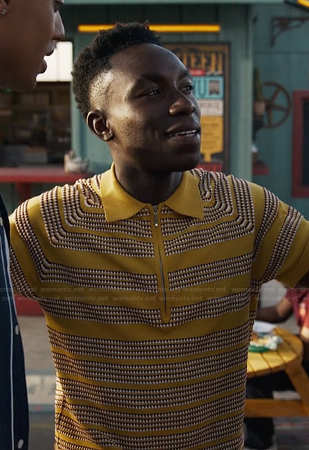 Carlton's yellow polo shirt on Bel-Air