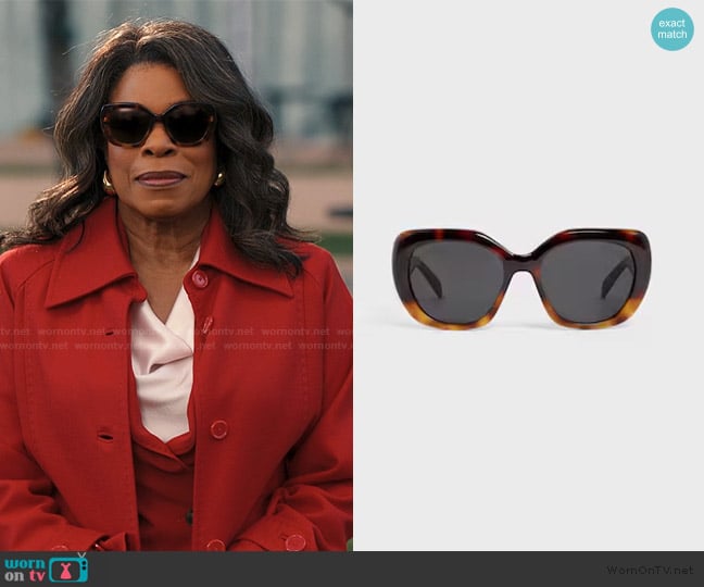 Celine Triomphe 06 Sunglasses in Acetate worn by Emerald Greene (Niecy Nash-Betts) on Alls Fair