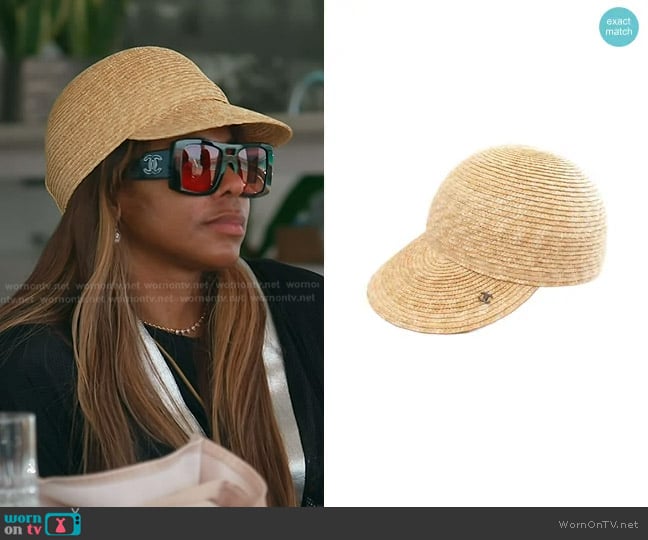 Chanel 1986-1988 Straw Cap worn by Mary Cosby on The Real Housewives of Salt Lake City