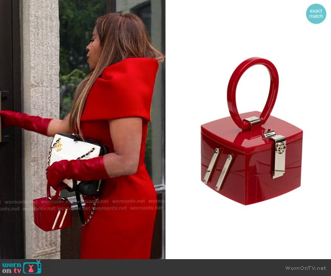Chanel Lucite Vanity Case With Mirror worn by Mary Cosby on The Real Housewives of Salt Lake City