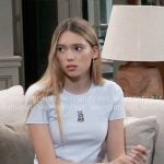 Charlotte’s bunny t-shirt on General Hospital
