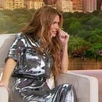 Chrishelle’s silver metallic dress on Sherri