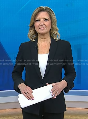 Christine Romans's black blazer on Today
