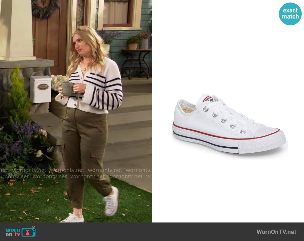 Converse Chuck Taylor® All Star® Low Top Sneaker worn by Gemma (Beth Behrs) on The Neighborhood