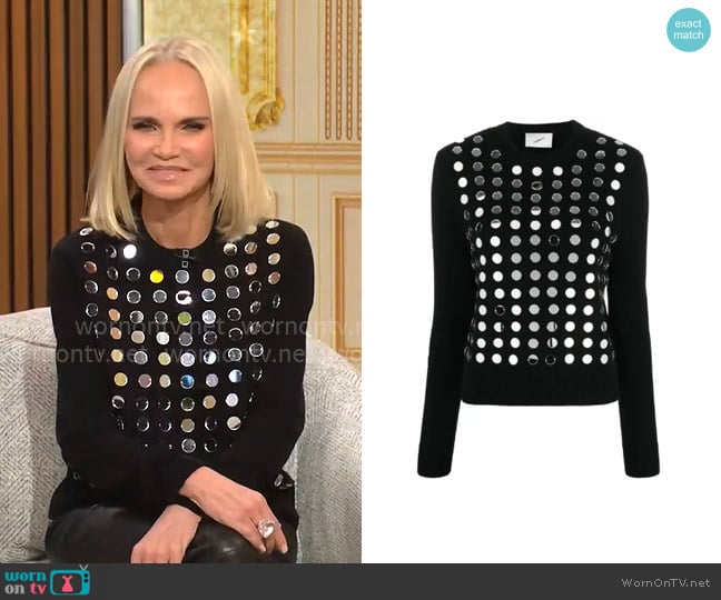 Coperni Mirror-sequin Jumper worn by Kristin Chenoweth on CBS Mornings