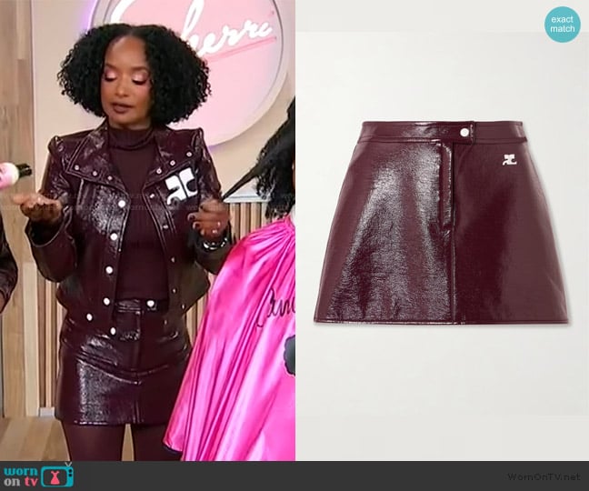 Courreges Reedition appliquéd coated cotton-blend jacket worn by Janell Stephens on Sherri