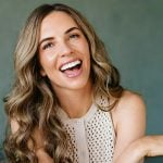 Jordan Harper’s ivory crochet sleeveless top on Today