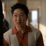 Daniel’s orange colorblock polo on Reasonable Doubt