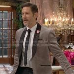 Daniel’s grey tuxedo jacket on The Young and the Restless