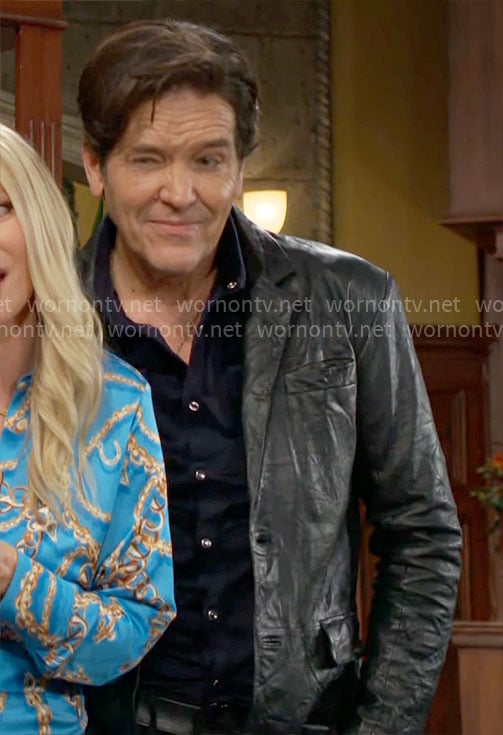 Danny’s leather blazer on The Young and the Restless