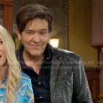 Danny’s leather blazer on The Young and the Restless