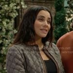 Daphne’s quilted jacket on The Bold and the Beautiful
