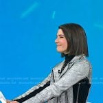 Daryn Carp’s metallic leather moto jacket on Today