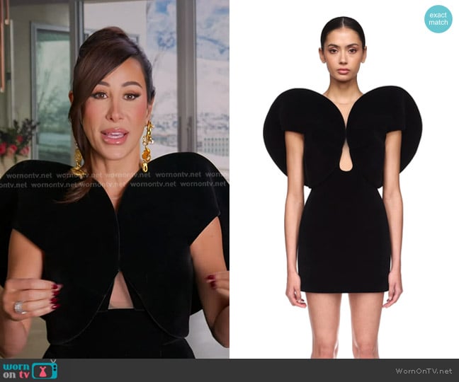 David Koma  Circular Sleeve Mini Dress worn by Angie Katsanevas on The Real Housewives of Salt Lake City