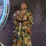 Deja Vu’s floral print maxi dress on Live with Kelly and Mark