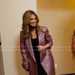 Delta’s pink metallic coat on Selling Sunset