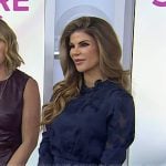 Dr. Dendy Engelman’s navy ruffle neck mini dress on Today