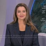 Dani’s bow embellished denim blazer on Good Morning America