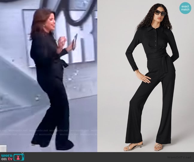 Ana’s tie front jumpsuit on The View Ana’s tie front jumpsuit on The View