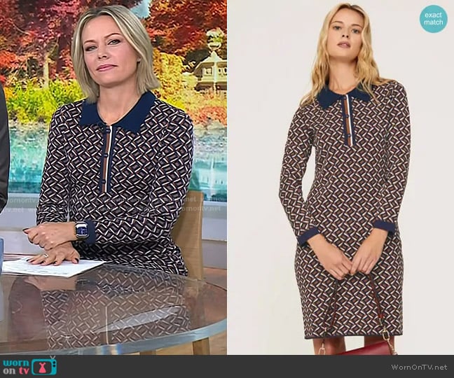 Diane von Furstenberg Milena Dress worn by Dylan Dreyer on Today