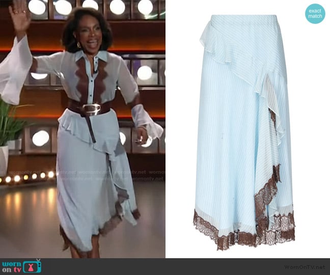 Diane von Furstenberg Sylvie Skirt worn by Sheryl Lee Ralph on The Kelly Clarkson Show