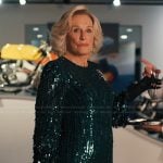 Dina’s green sequin embellished maxi dress on Alls Fair