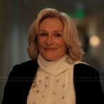 Dina’s white embellished blouse on Alls Fair