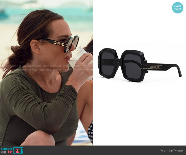 Dior DiorSignature S1U Sunglasses worn by Meredith Marks on The Real Housewives of Salt Lake City